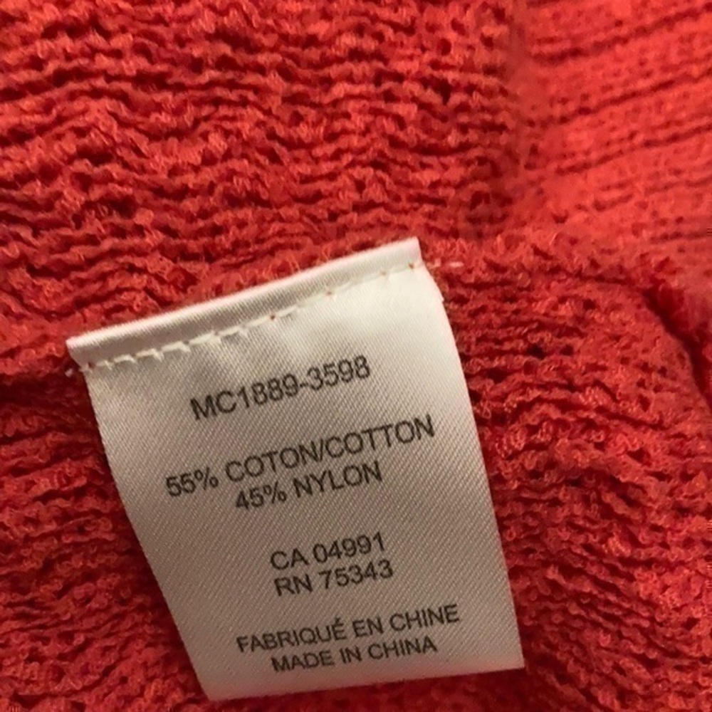 Saint Tropez West coral pink  knit tank top small - Picture 5 of 7